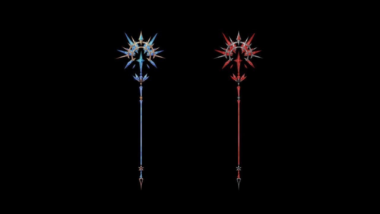 Legendary Scepter Low-poly 3D model_3