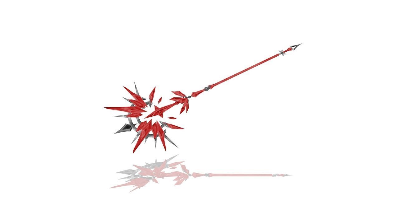 Legendary Scepter Low-poly 3D model_1