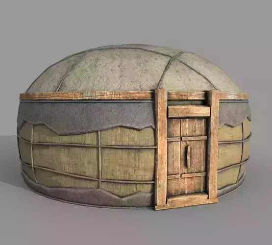 Old Mongolian Yurt House