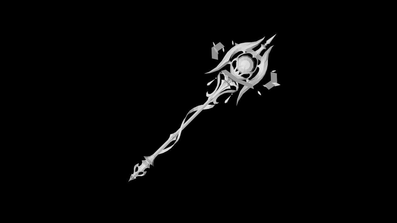 Relic Scepter Low-poly 3D model_3