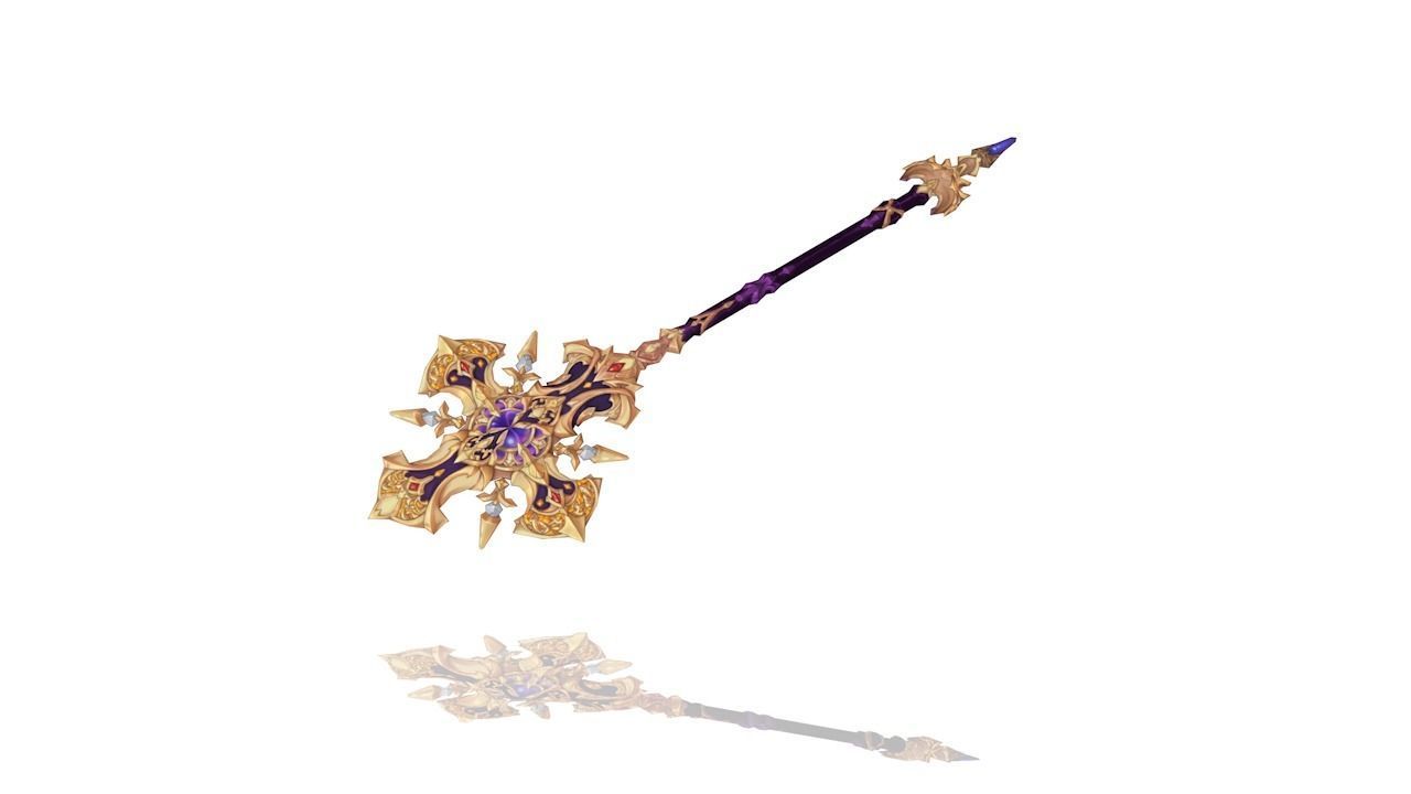 Sacred Scepter Low-poly 3D model_2
