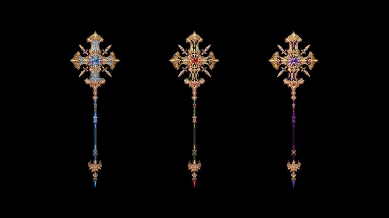 Sacred Scepter Low-poly 3D model_4