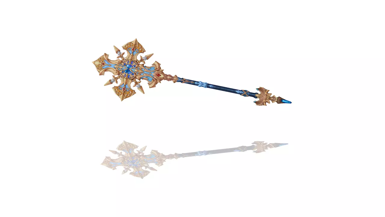 Sacred Scepter Low-poly 3D model_0