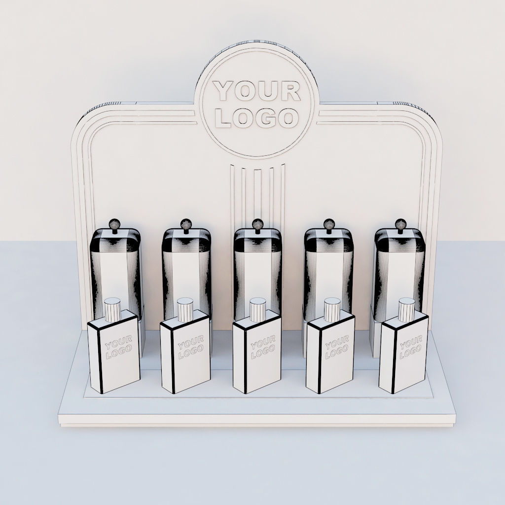 perfume stand 3D model_7