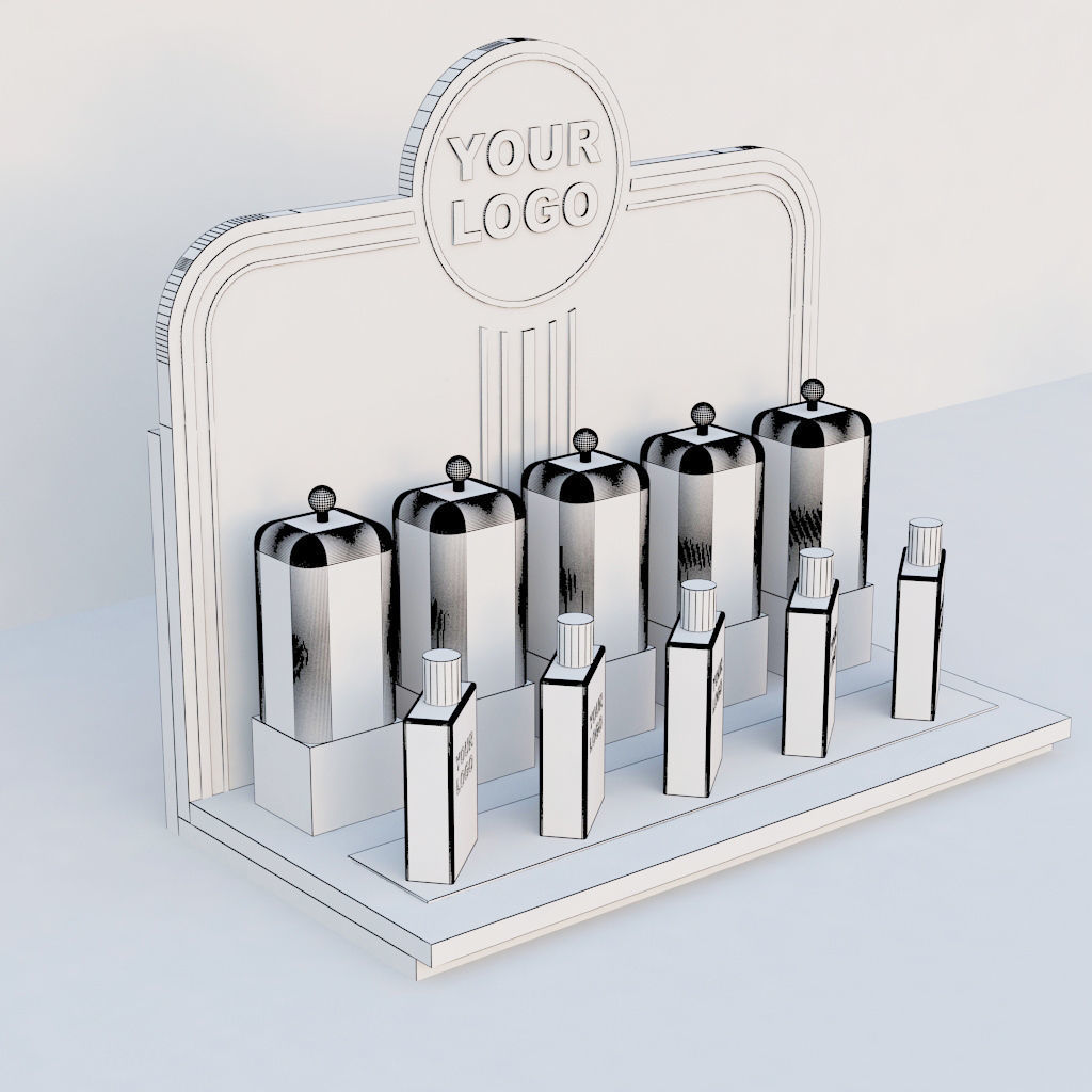 perfume stand 3D model_6