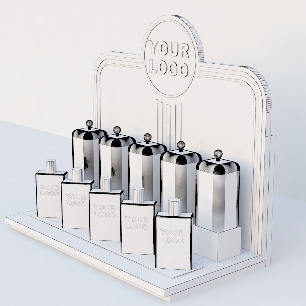 perfume stand 3D model_5