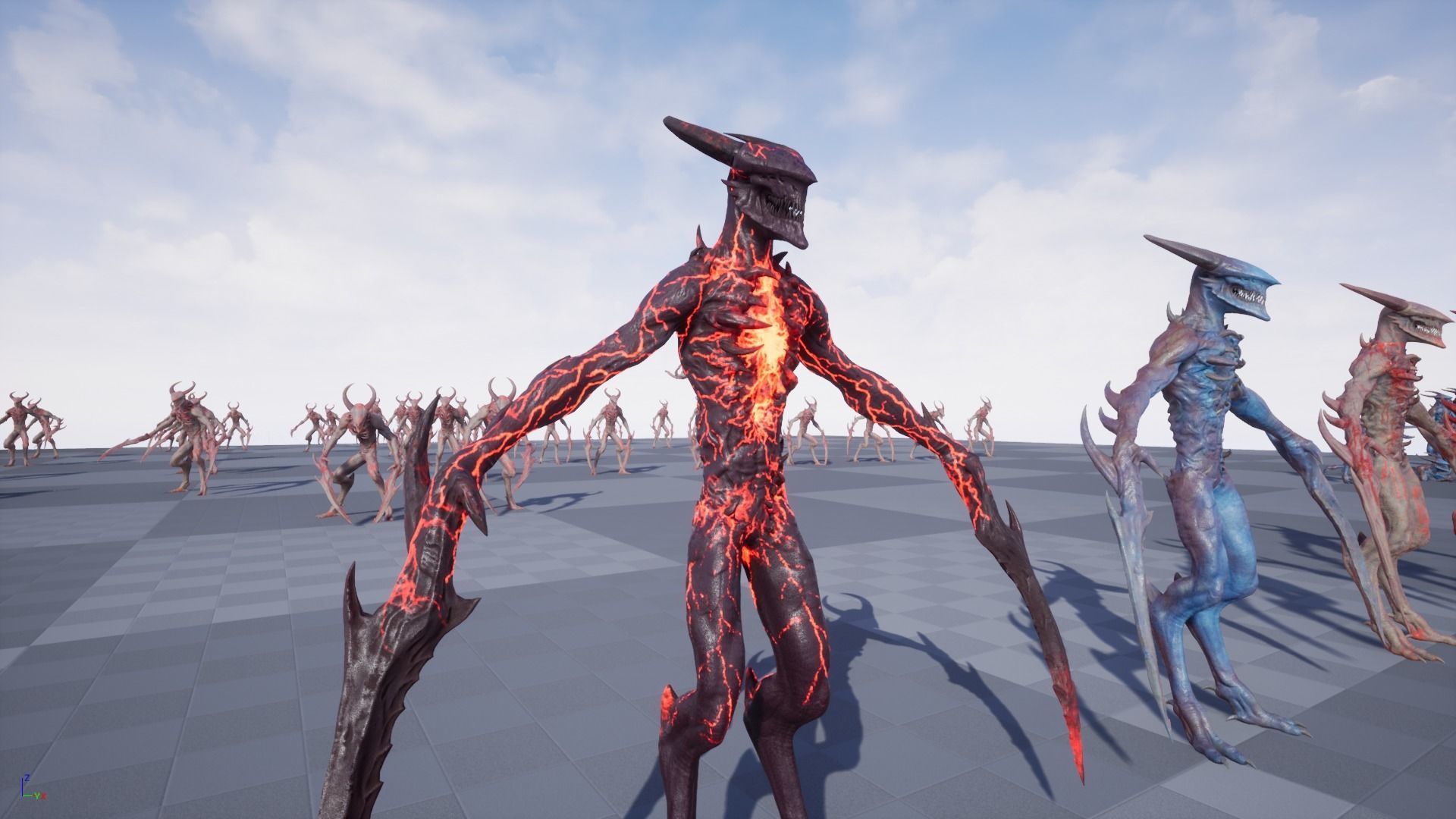 Long Demon Low-poly 3D model_8