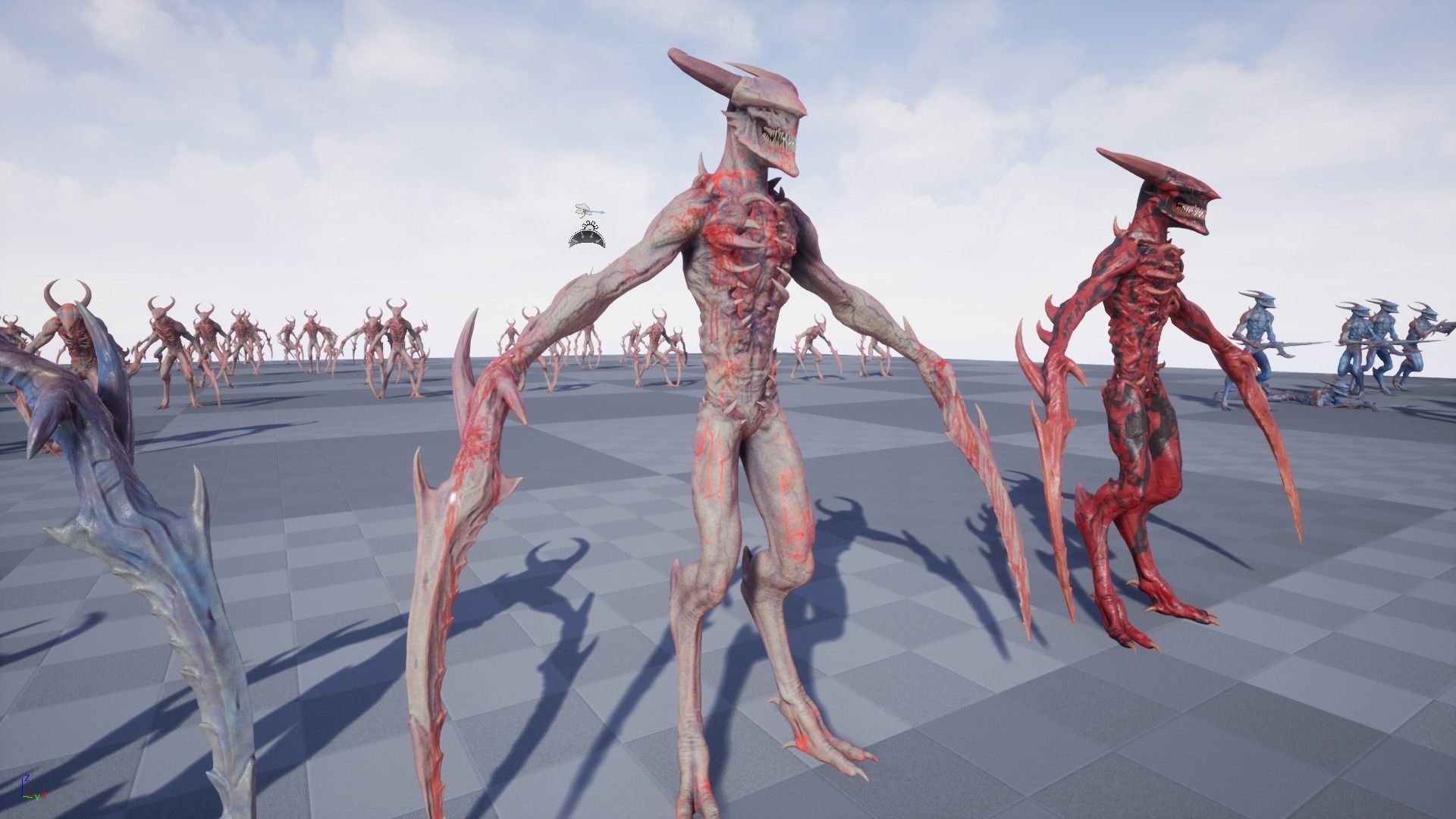 Long Demon Low-poly 3D model_10