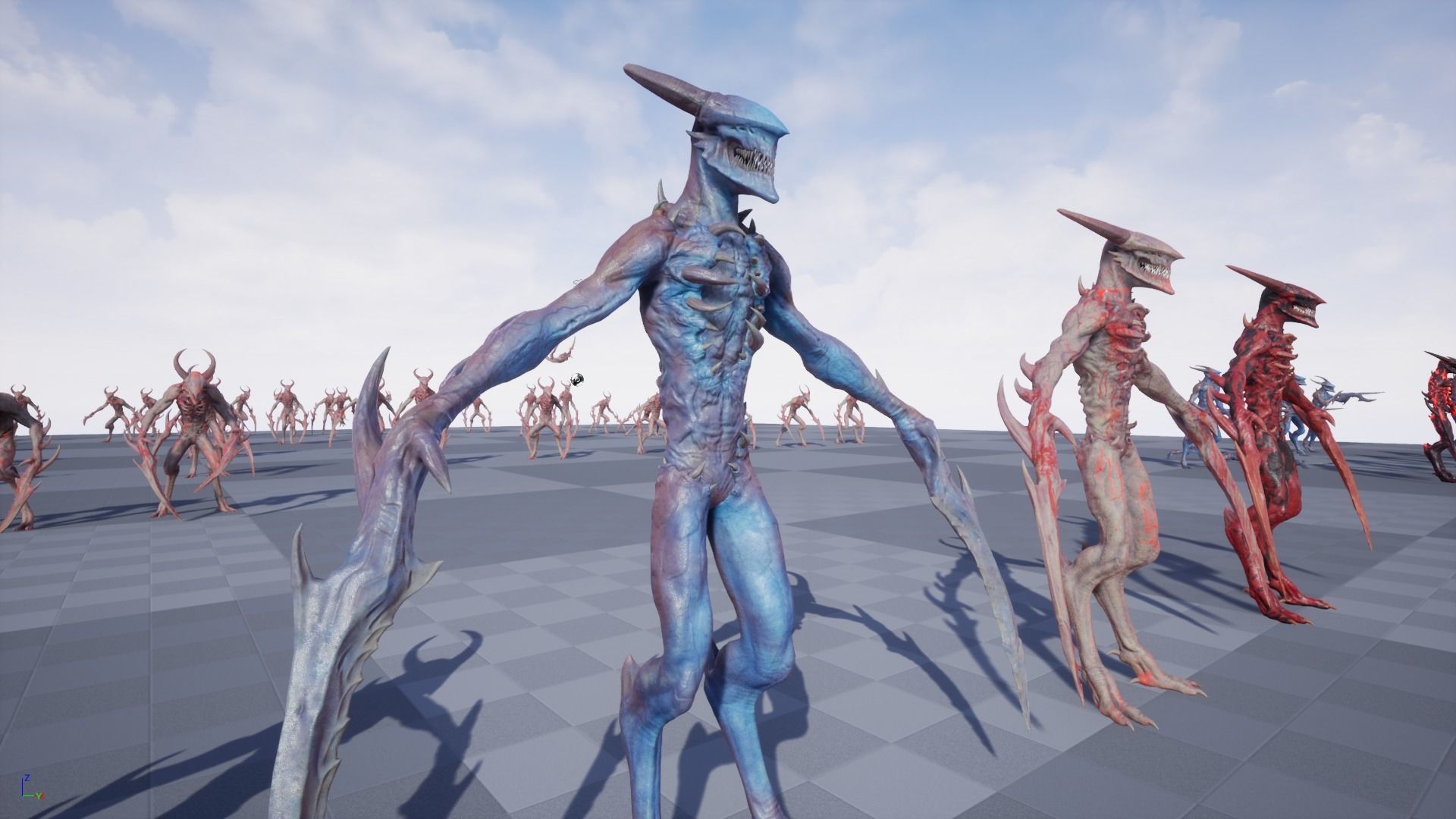 Long Demon Low-poly 3D model_9