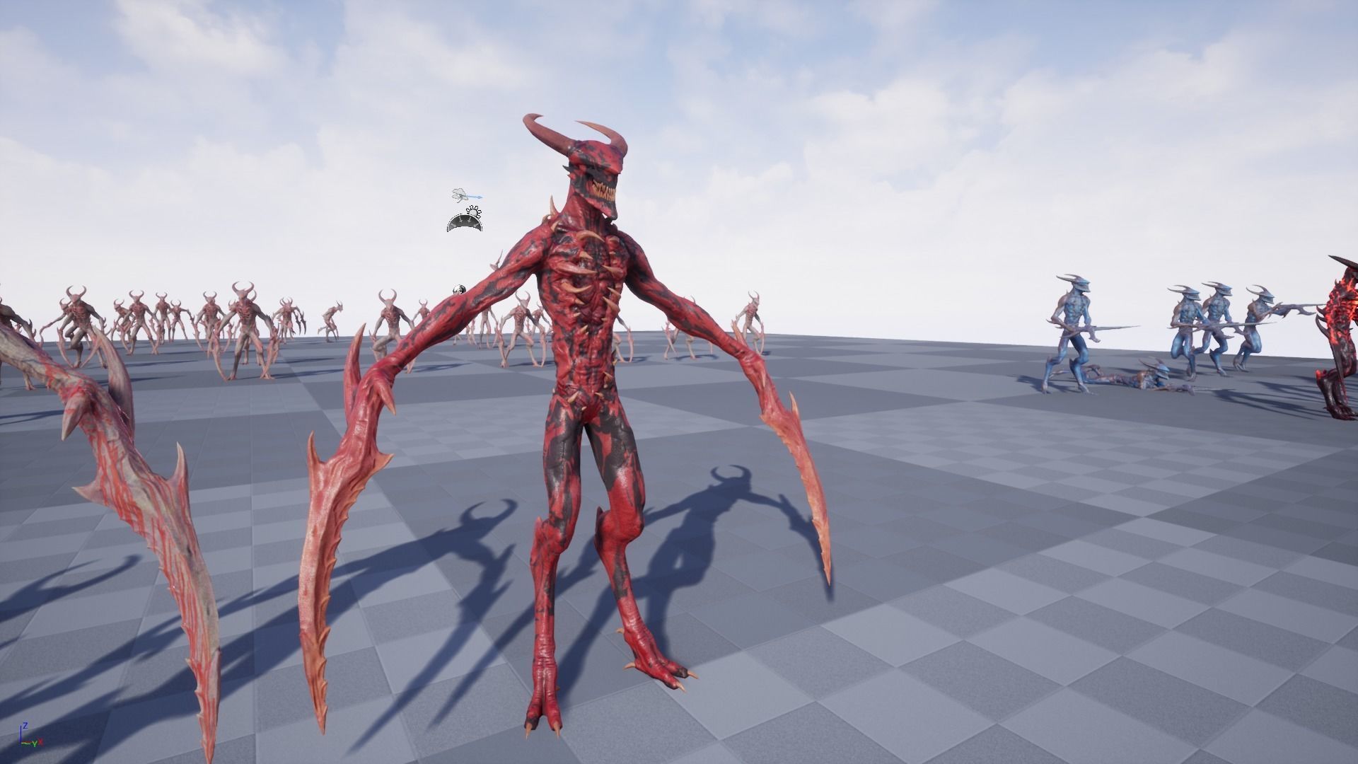 Long Demon Low-poly 3D model_11