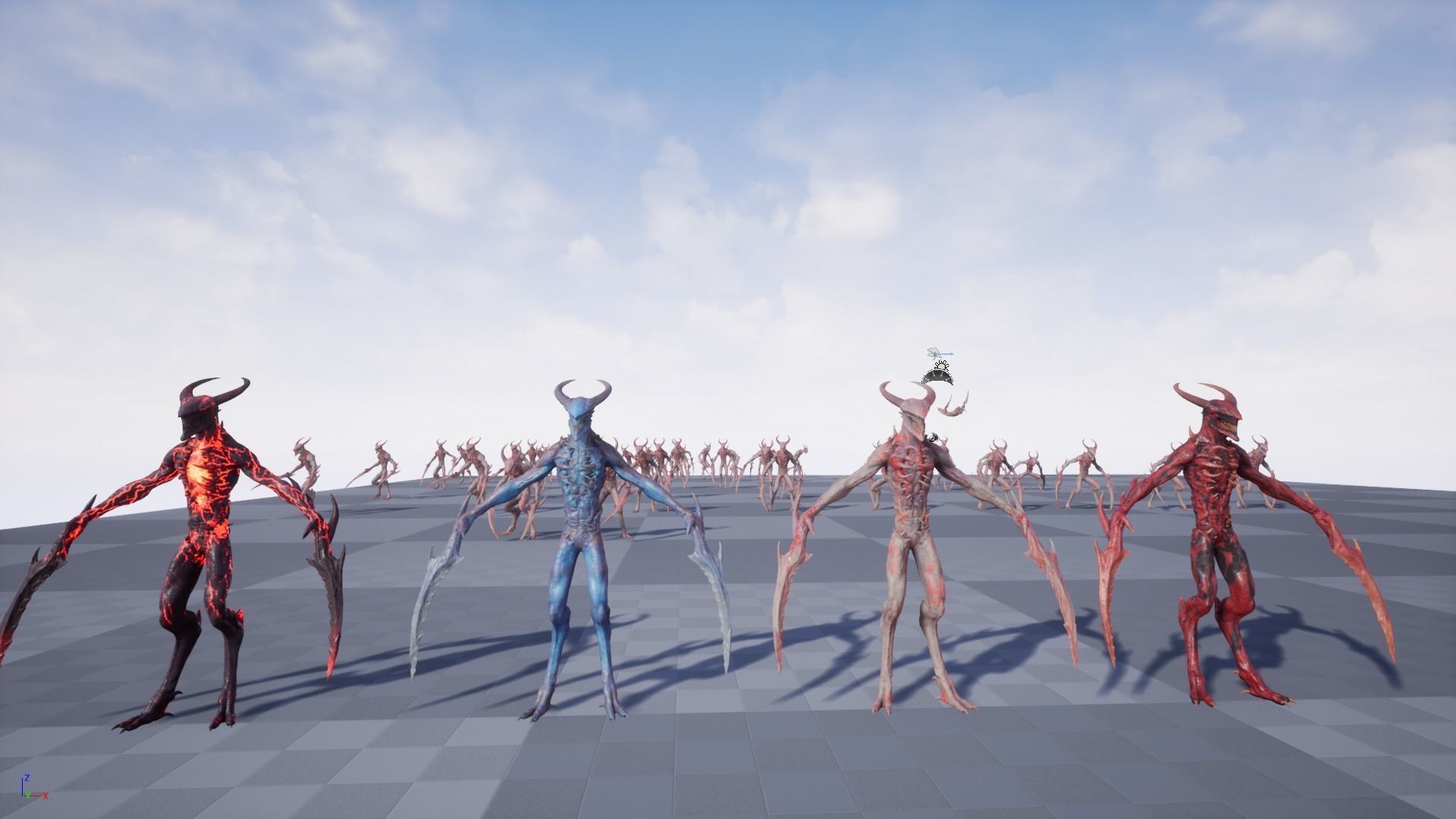 Long Demon Low-poly 3D model_12