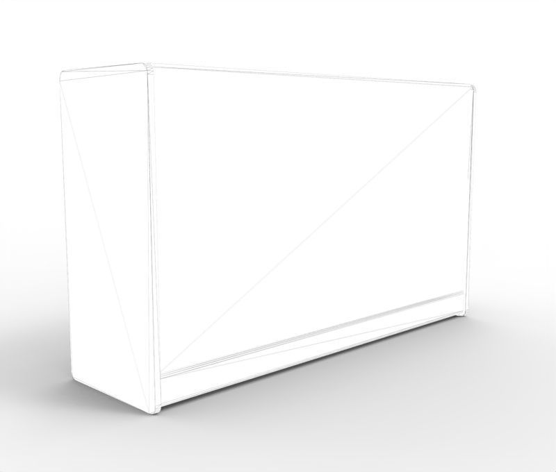Modern Drawer Low-poly 3D model_5