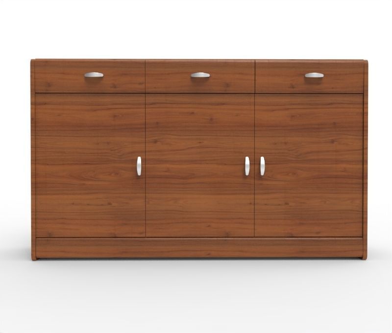 Modern Drawer Low-poly 3D model_1