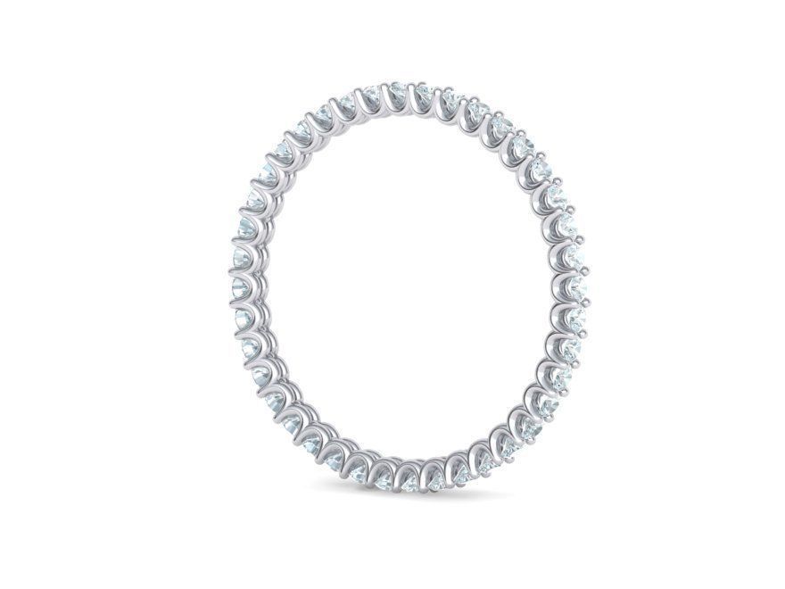 Stackable Diamond Eternity Ring Small Stones MANY FINGERS 3D print model_13