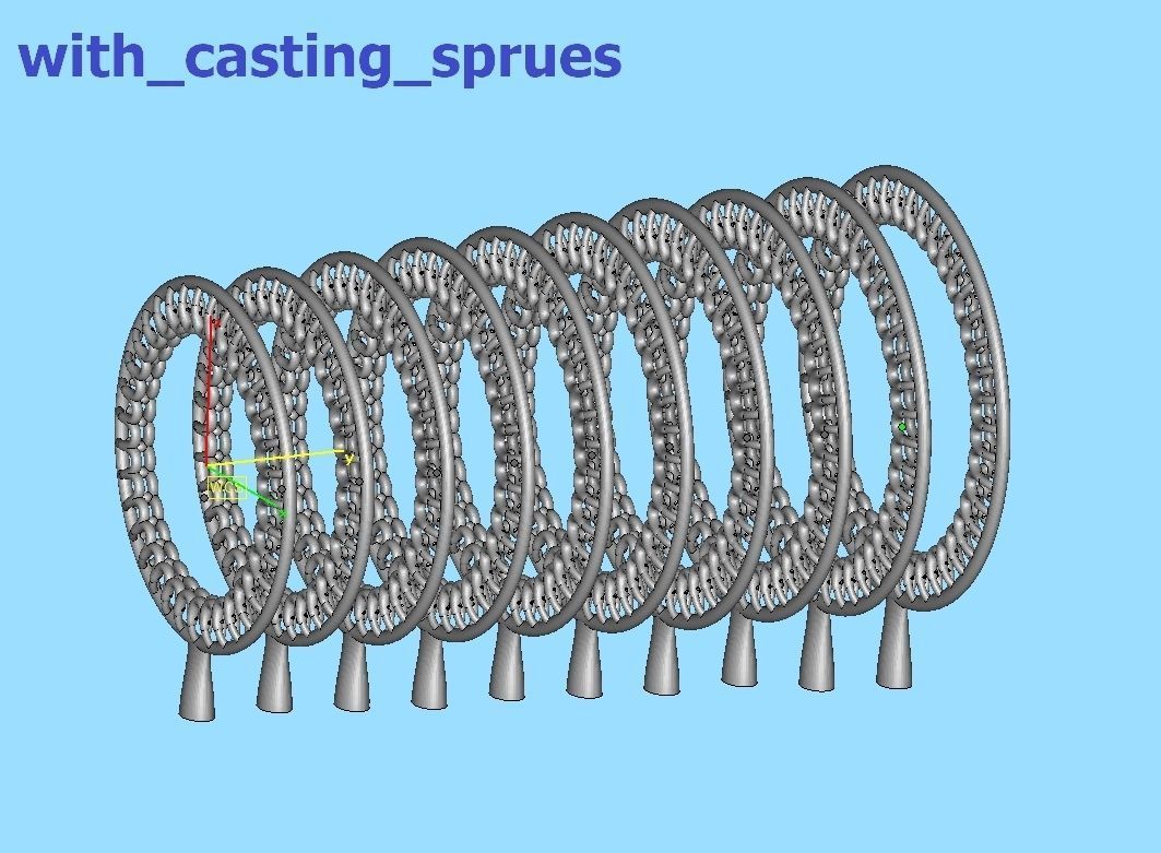 Stackable Diamond Eternity Ring Small Stones MANY FINGERS 3D print model_18