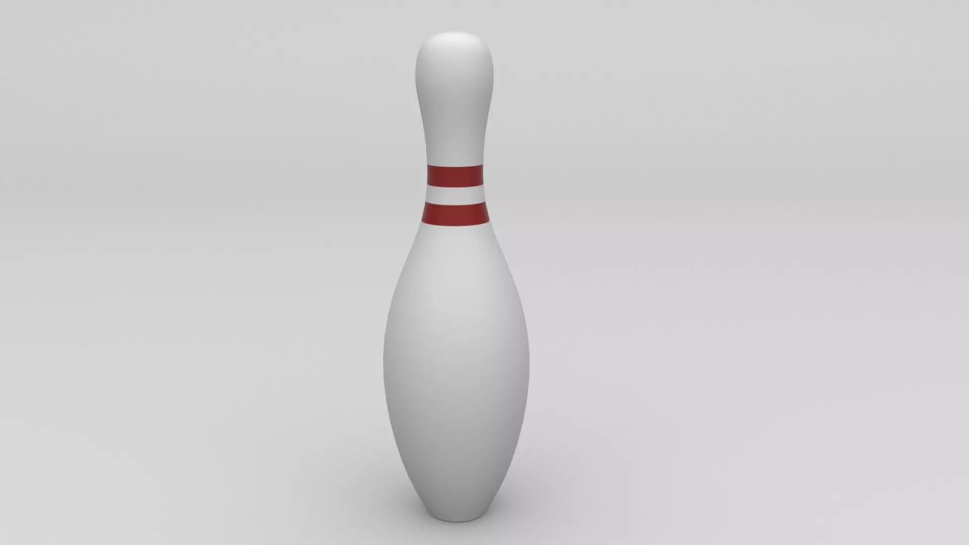 Bowling pin Low-poly 3D model_0