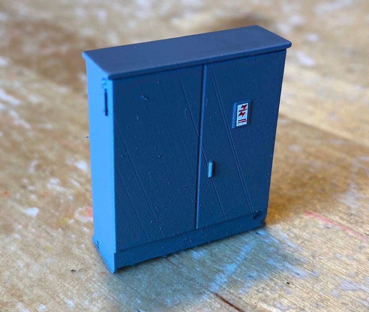 Model Railway Industrial 415volt Cabinet 3D print model_1