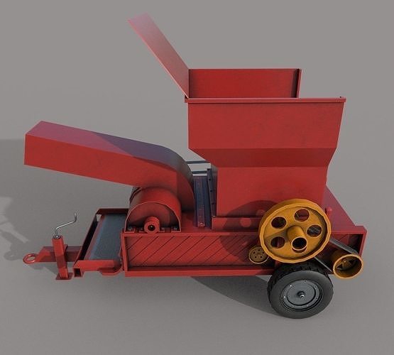 Village Hay maker Machine  Low-poly 3D model