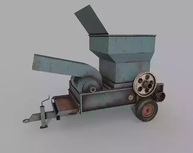 Old Rusted Hay Maker Machine PBR