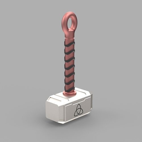 Hammer of Thor Key Chain Free 3D print model