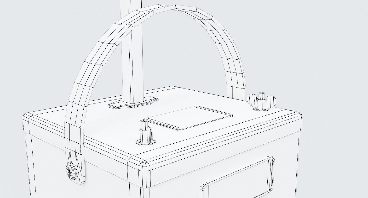 TNT Detonator Low-poly 3D model_9