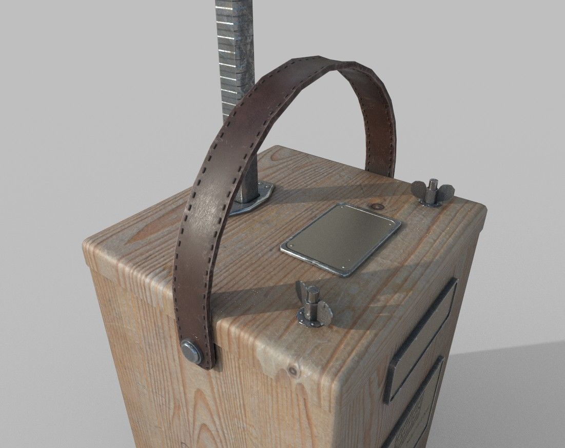 TNT Detonator Low-poly 3D model_6