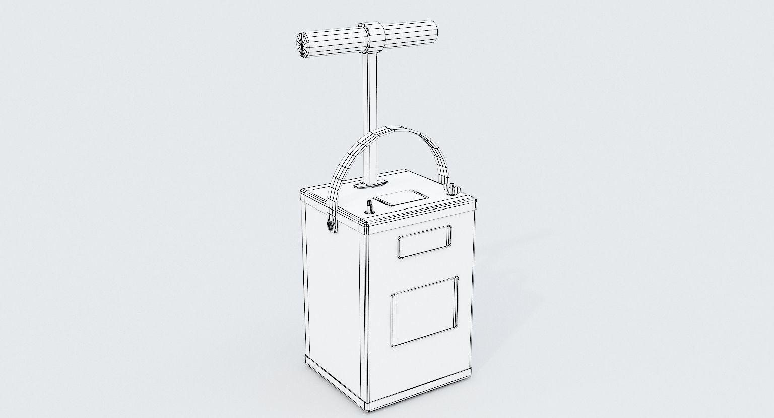 TNT Detonator Low-poly 3D model_8
