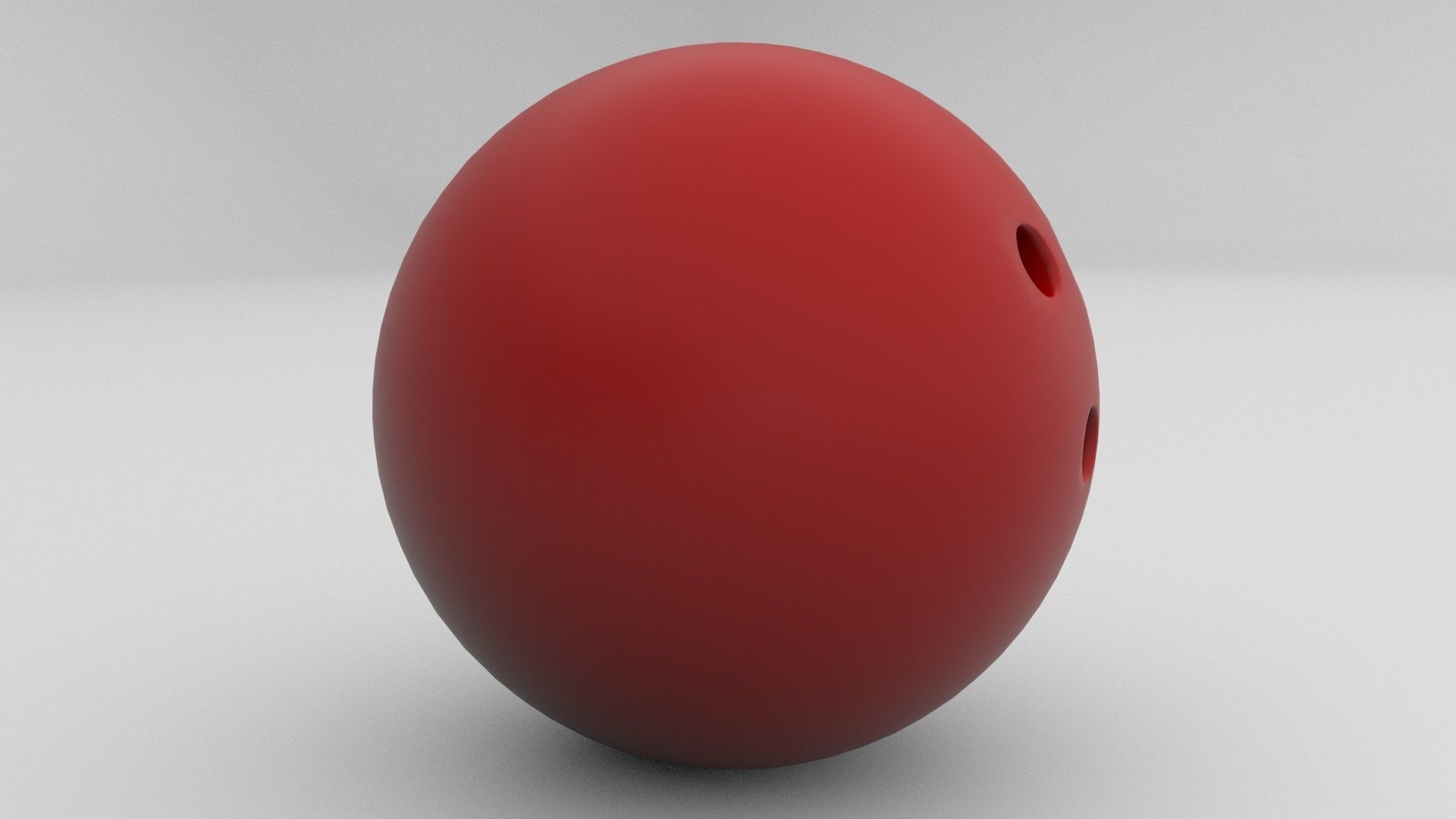 Bowling ball Low-poly 3D model_3