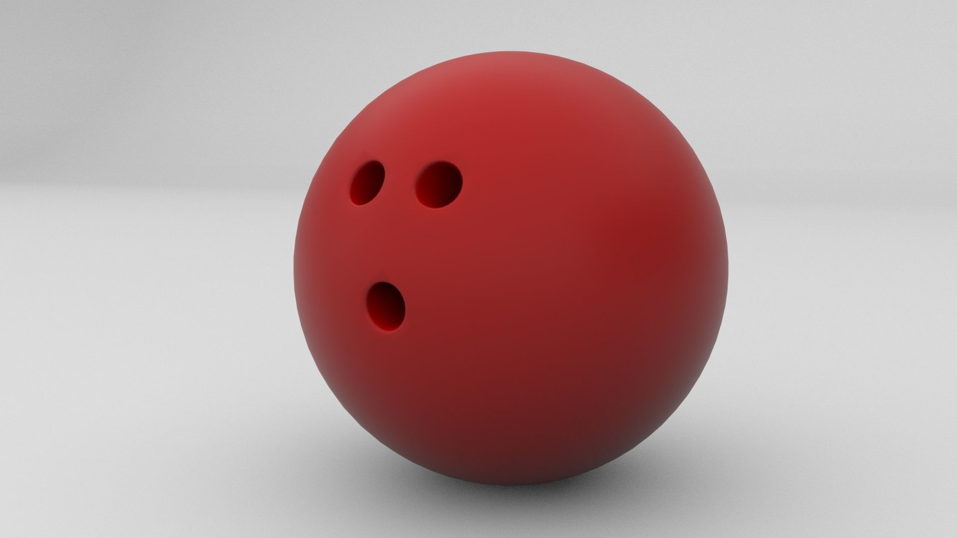 Bowling ball Low-poly 3D model_1