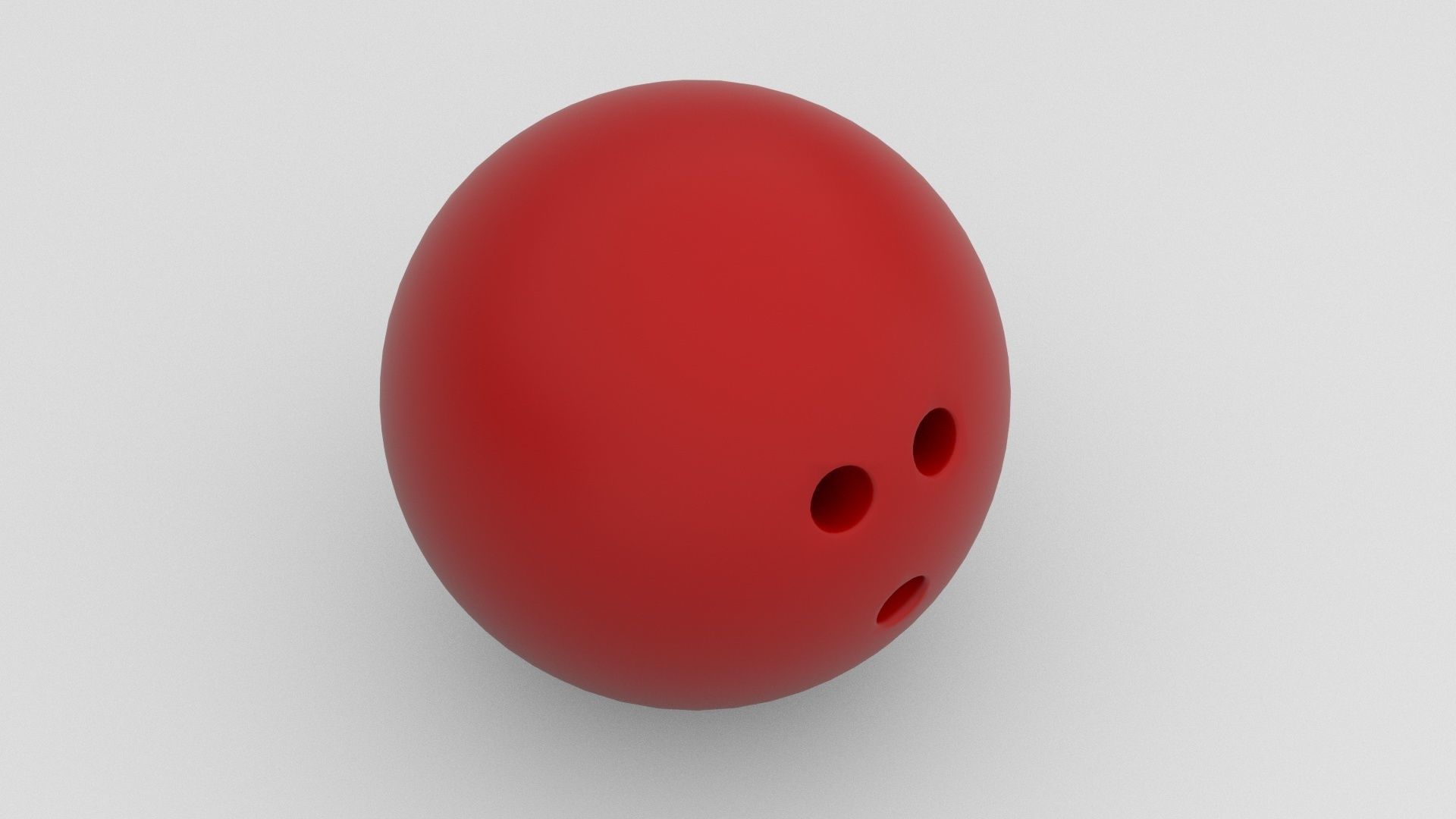 Bowling ball Low-poly 3D model_2