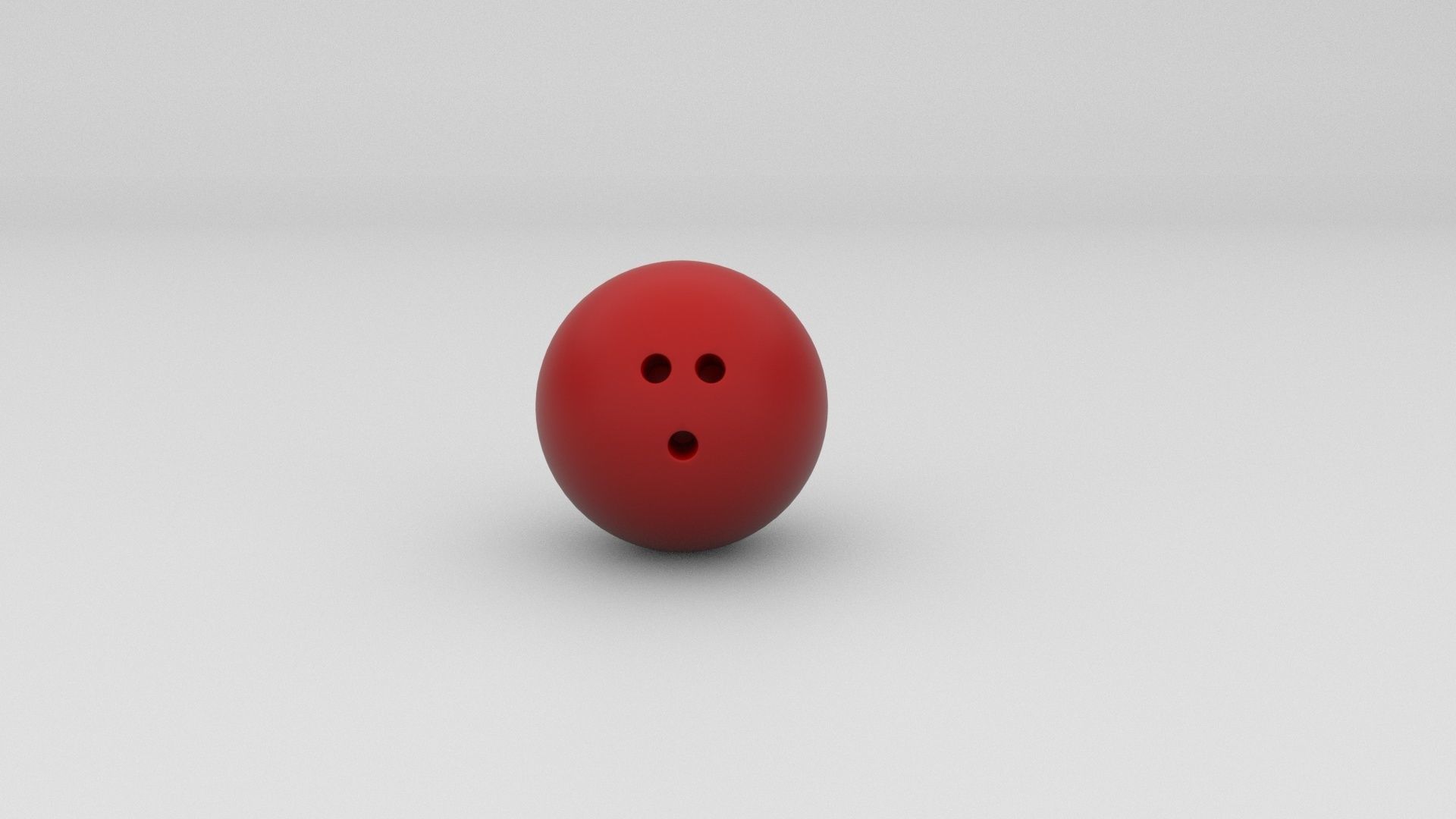 Bowling ball Low-poly 3D model_5