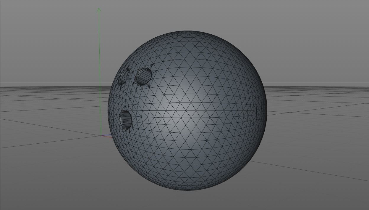 Bowling ball Low-poly 3D model_8