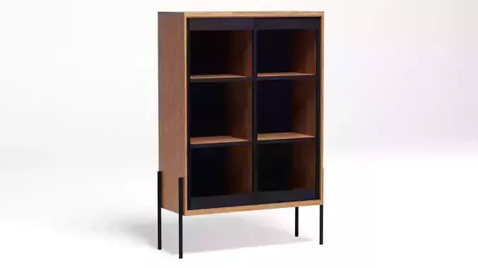 Scandinavian style display cabinet