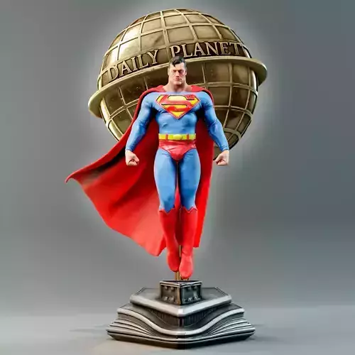 Superman Statue 3D print model