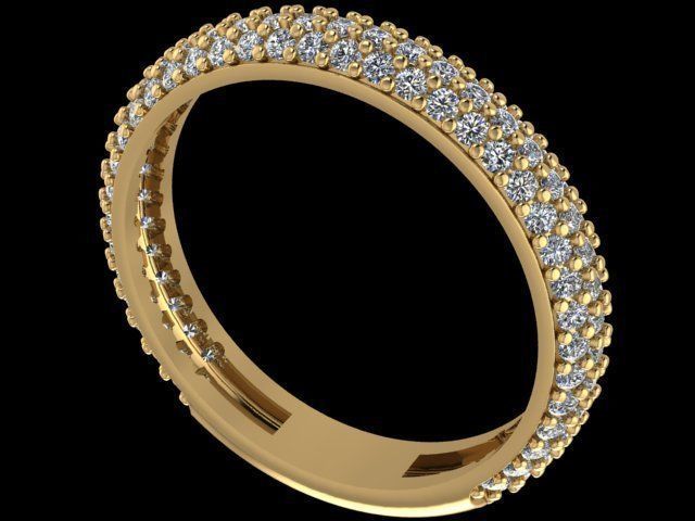 Diamond ring 3D print model_3
