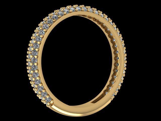 Diamond ring 3D print model_7