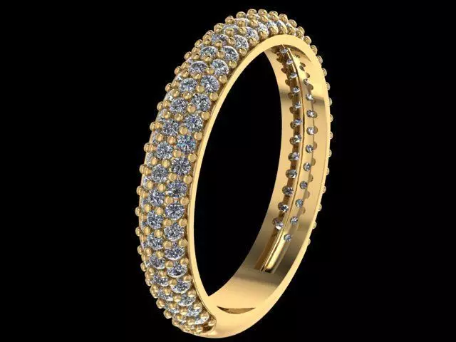 Diamond ring 3D print model_0