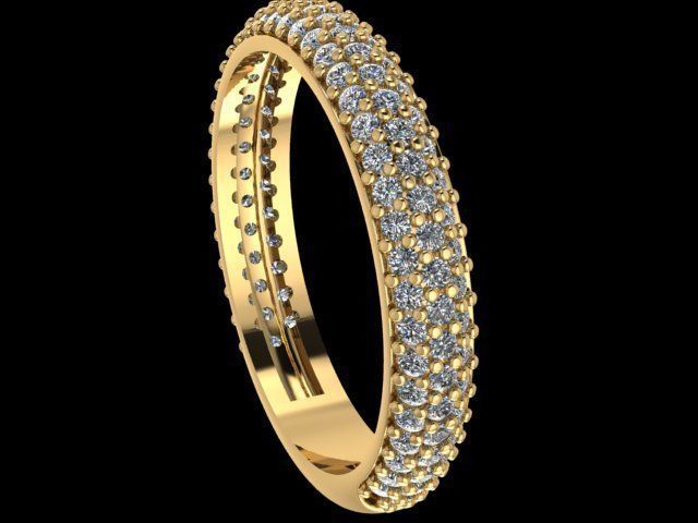 Diamond ring 3D print model_4