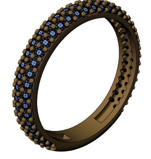 Diamond ring 3D print model_8