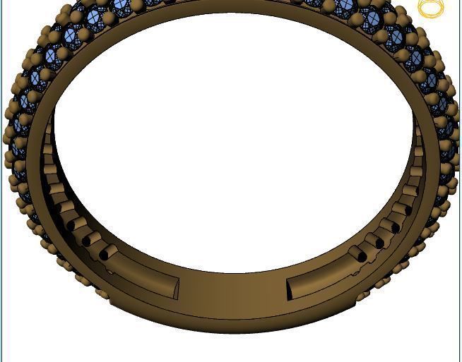 Diamond ring 3D print model_10