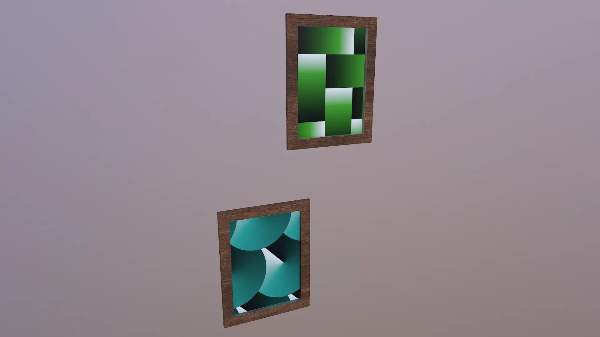 Picture squares in frame Free low-poly 3D model