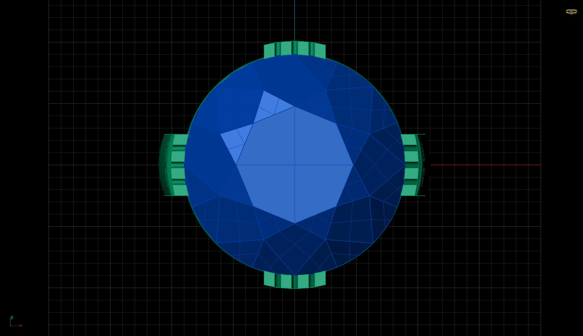 Topaz Ring 3D print model_4
