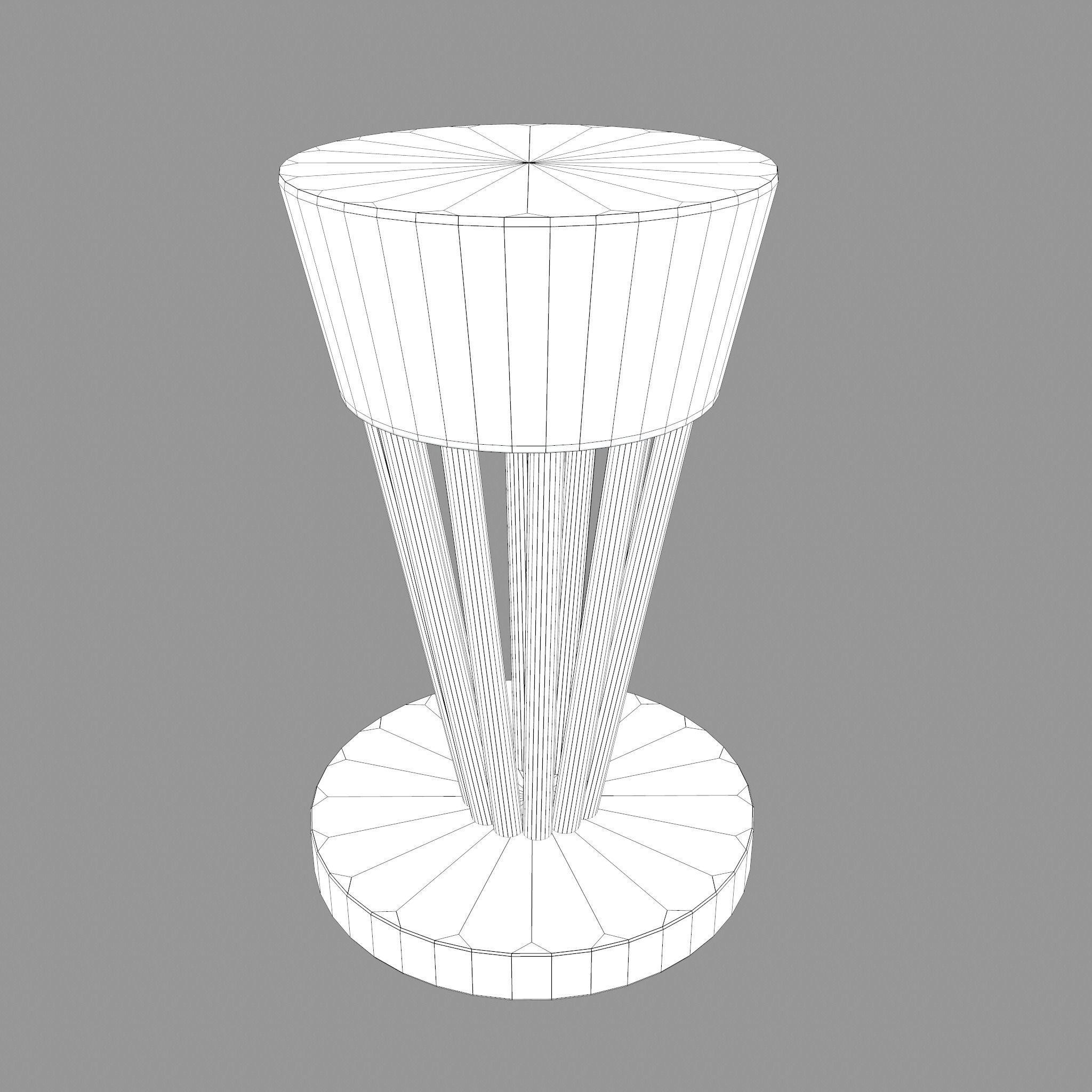 Pottery Wheel Design Three Low-poly 3D model_19