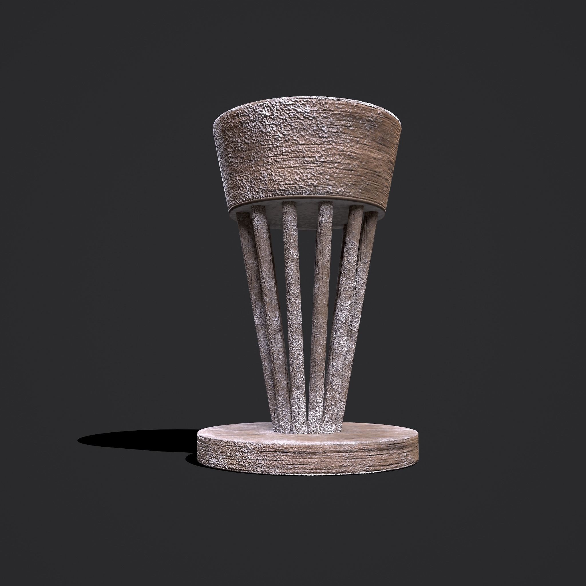Pottery Wheel Design Three Low-poly 3D model_9