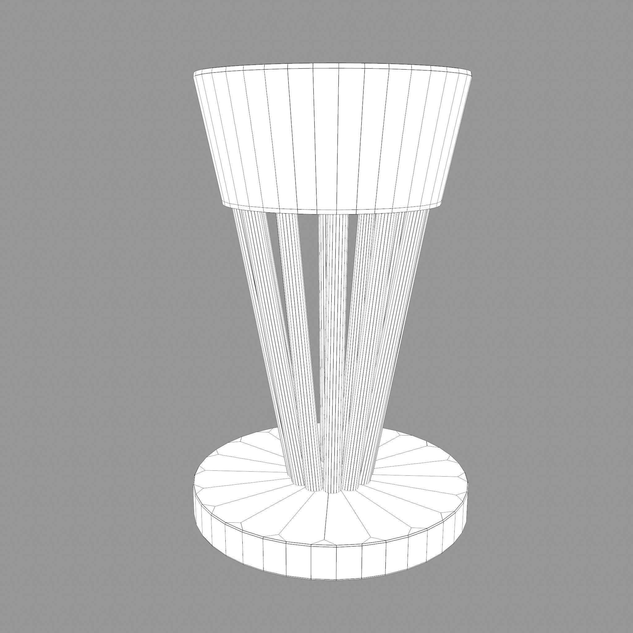 Pottery Wheel Design Three Low-poly 3D model_11