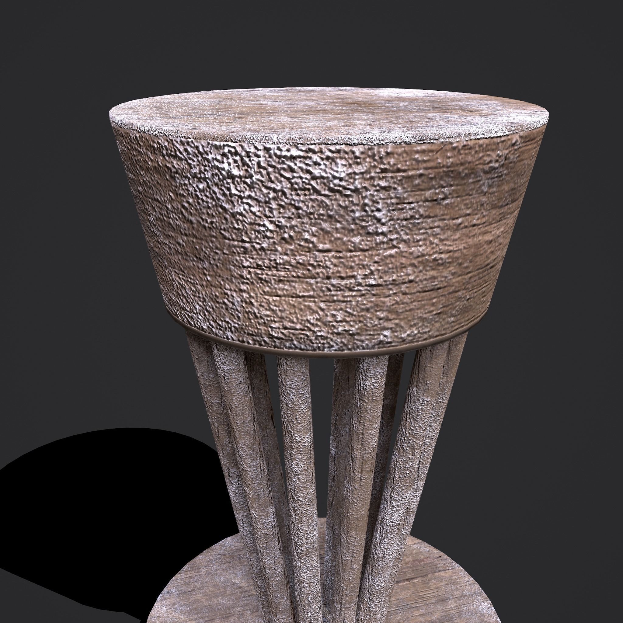 Pottery Wheel Design Three Low-poly 3D model_6