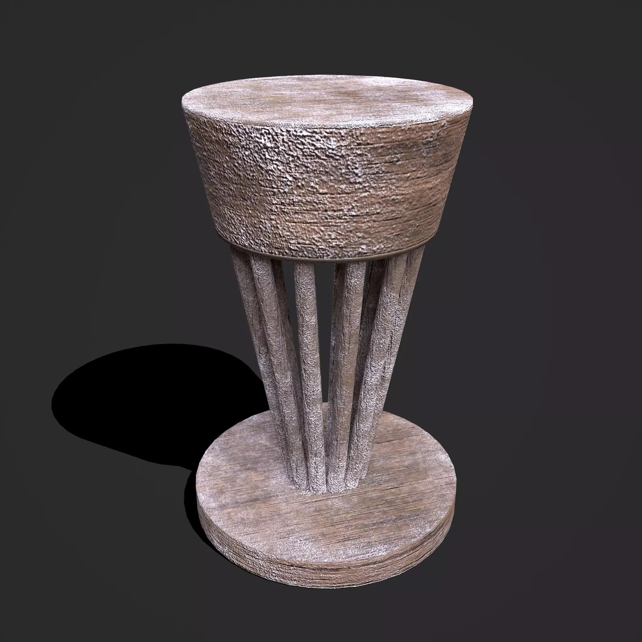 Pottery Wheel Design Three Low-poly 3D model_0
