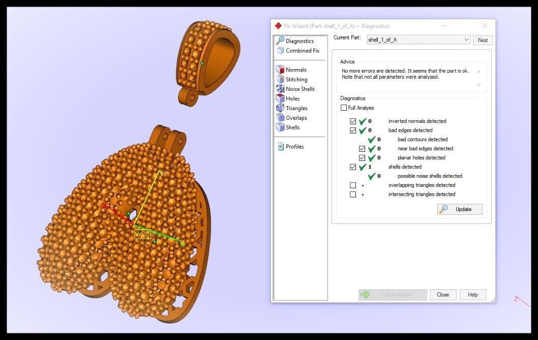 BUBBLE A LETTER  3D print model_3