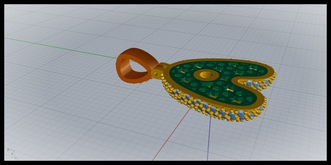 BUBBLE A LETTER  3D print model_10