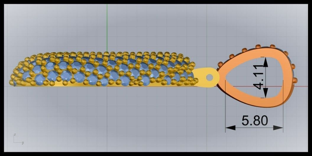 BUBBLE A LETTER  3D print model_11